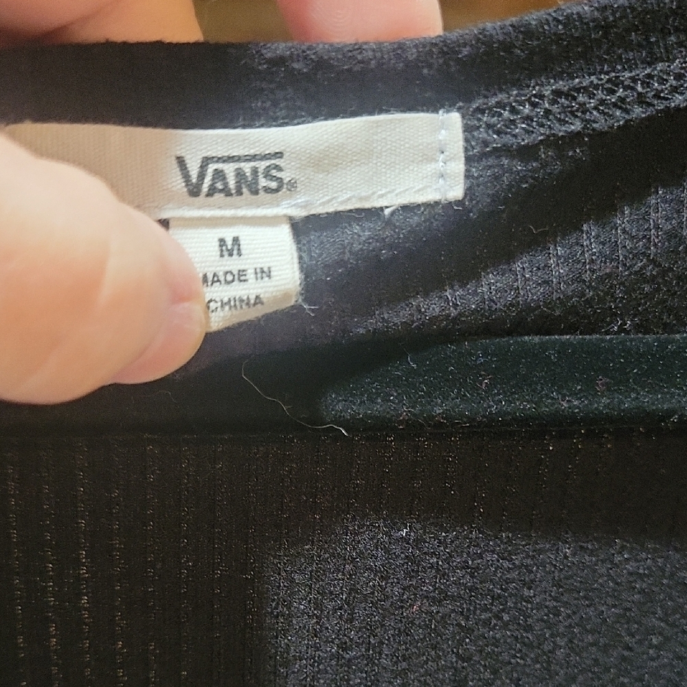 Vans Black Ribbed Top - Picture 2 of 6